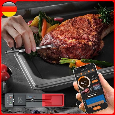 Smart Meat Thermometer Wireless Meat Thermometer Long Range for Grill Oven