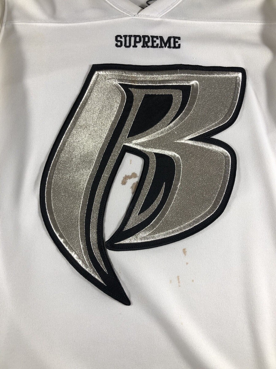 Supreme Ruff Ryders DMX Hockey Top Jersey FW14 Warm Up White Size