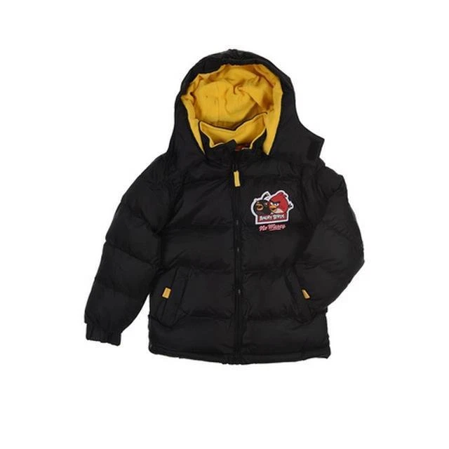 SUN CITY Winterjacke mit Kapuze Jungen Cartoon Figur schwarz