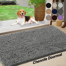 Non Slip Door Mats Large Indoor Outdoor Dirt Trapper Mat Heavy Duty Washable Rug