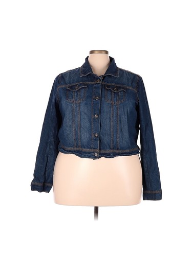 Ashley Stewart Women Blue Denim Jacket 