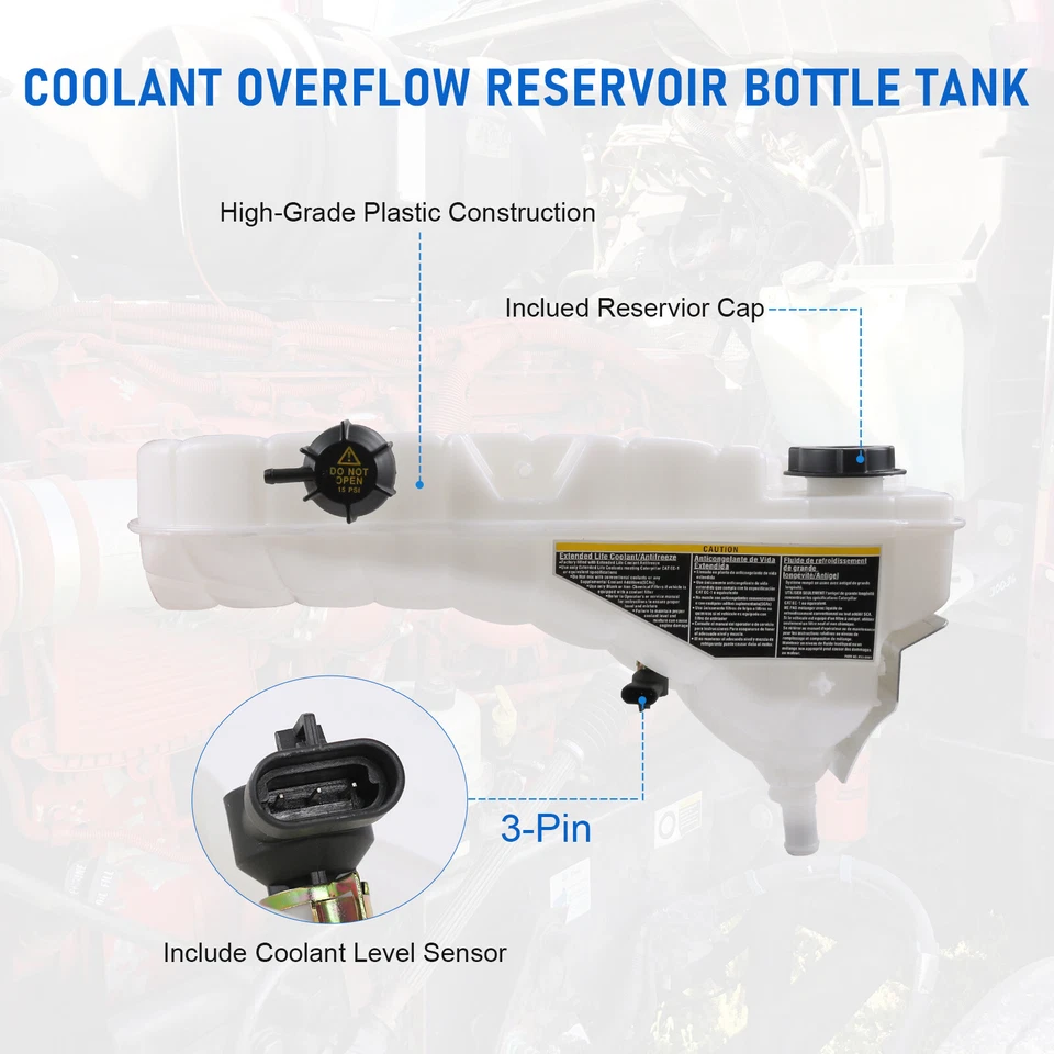 Резервуар для восстановления охлаждающей жидкости бутылка бак новый для Kenworth T660 T800 Peterbilt - Изображение 2 из 4