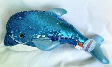 Sequinimals - Reversible Sequin Dolphin Plush, Blue Aquatic Stuffed Animal