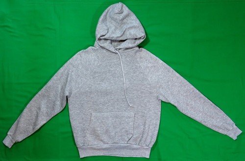 Hoodie Vintage 70's Sweatshirt HEATHER GRAY Pullover Hoody Soft Inside EUC