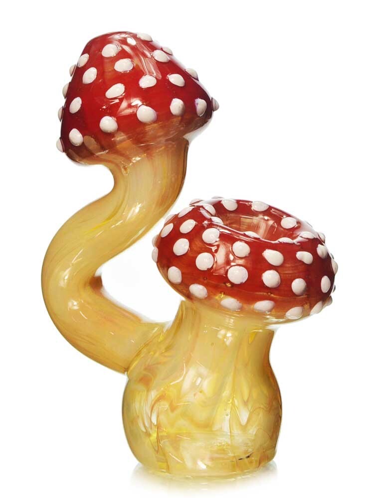 5” Red Mushroom Smoking Cool Glass Hand Pipe