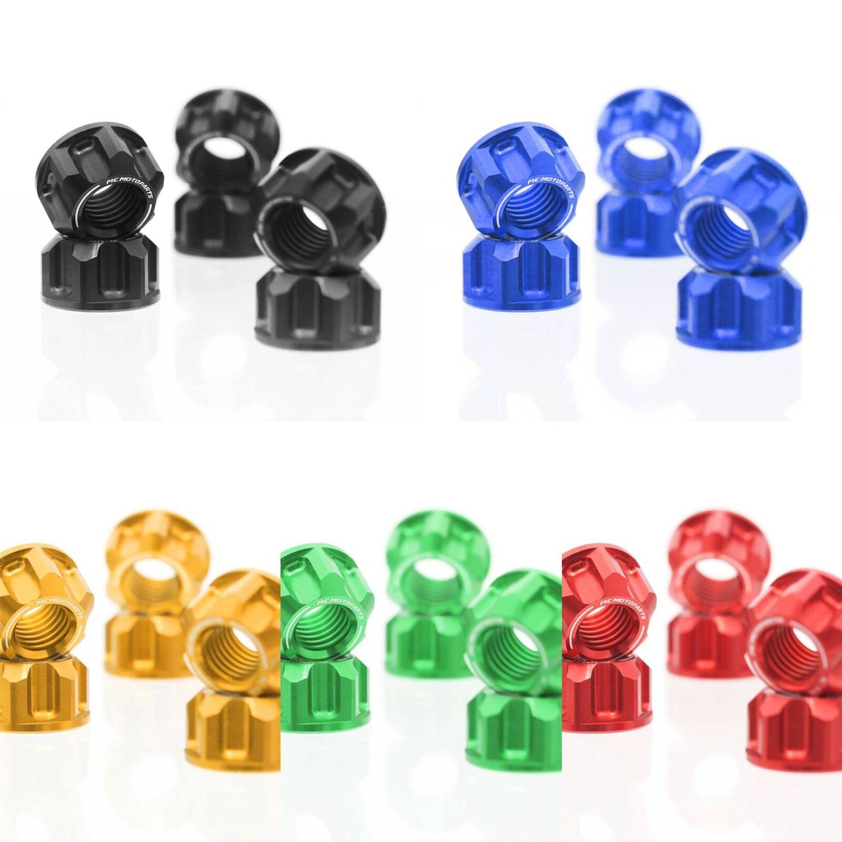 SPOKE6 Black Rear Sprocket Nuts Kit For ZX14R ZX1400 Ninja 12-16 17 18 19 20 SPOKE6 Black Rear Sprocket Nuts Kit For ZX14R ZX1400 Ninja 12-16 17 18 19 20