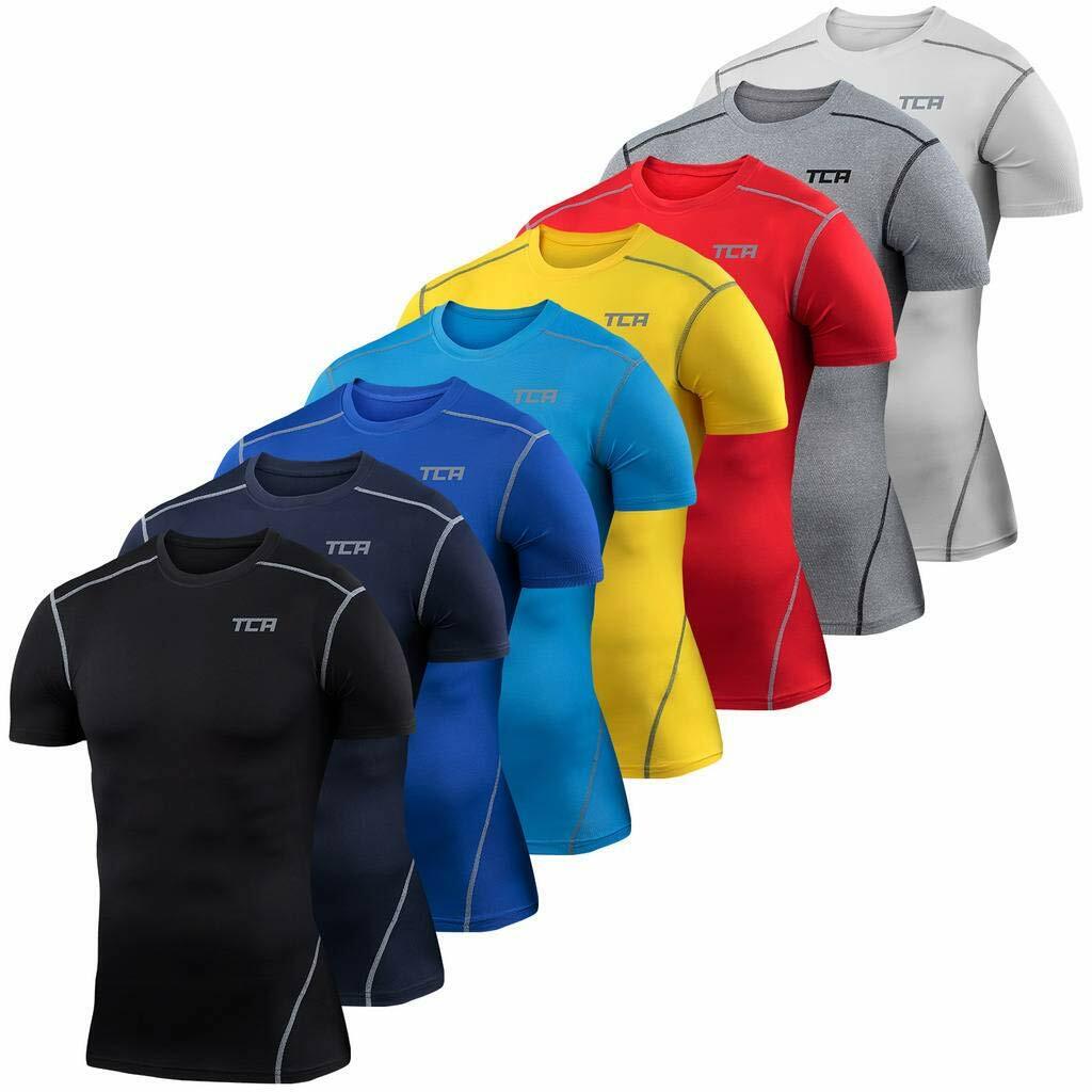 Compression Base Layer Top PowerLayer Mens Boys Short Sleeve