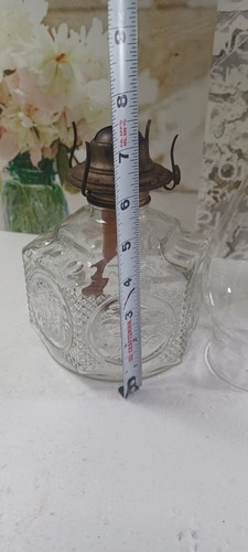 Vintage Hurricane lamp Hurricane lamp shade Light Farms Hexogon Oil Lamp - Picture 9 of 14