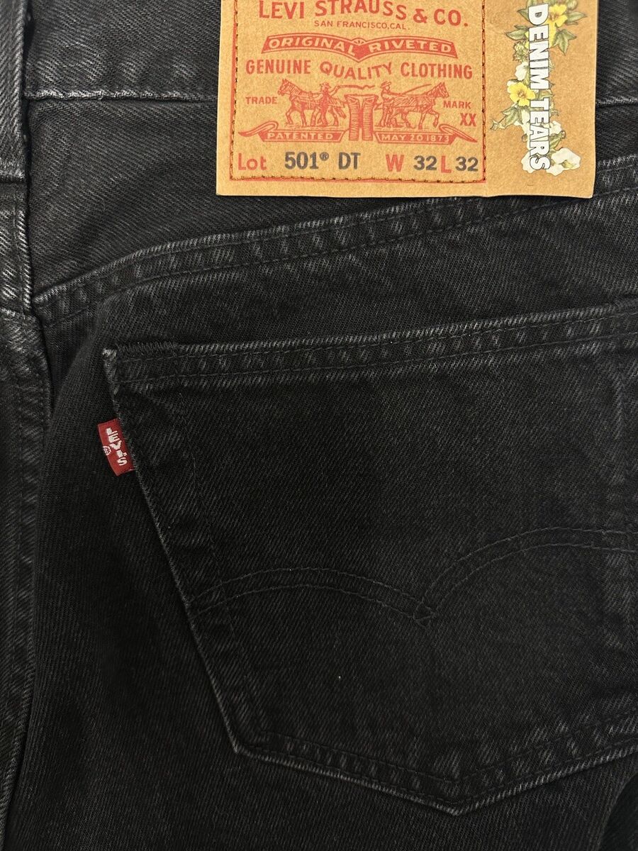 Denim Tears X Offset Denim Jeans Pants Size 32 Black Levi's Denim Tears X Offset Denim Jeans Pants Size 32 Black Levi's