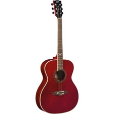 Eko Nxt A100 See Trough Red Auditorium Acoustic Guitar 06217338