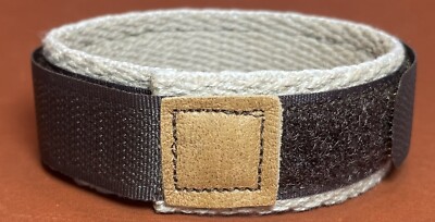 Brown and Tan Hemp Watch Band