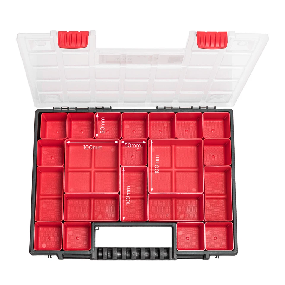 10x Sortimentskasten Kleinteilemagazin mit Deckel - 400 x 305 x 50 mm - Sortierb - Bild 3 von 4