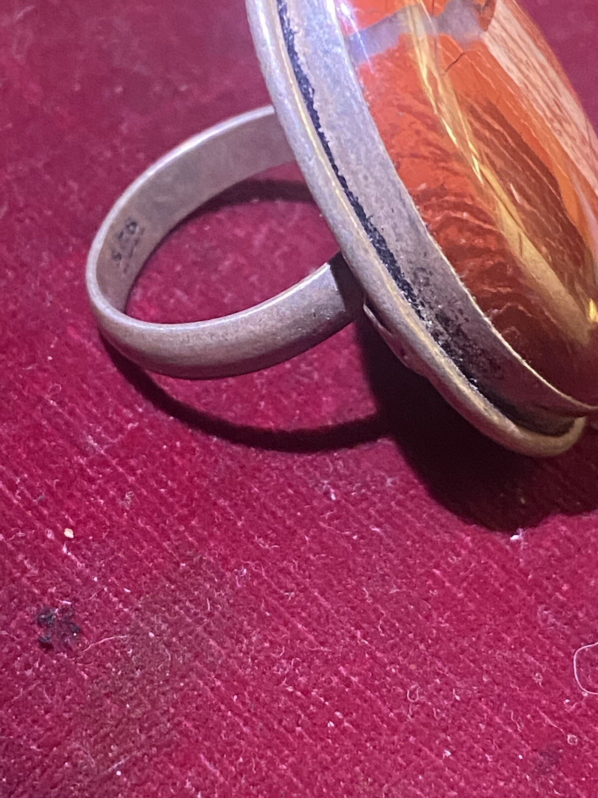 Beautiful Sunstone Women's Ring Solid 925 Silver … - image 4