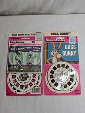 2x Vintage NOS Bugs Bunny / Road Runner Shown Looney Tunes View Master Reel Sets