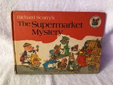 Richard Scarry’s THE SUPERMARKET MYSTERY  1969  Hardcover vintage