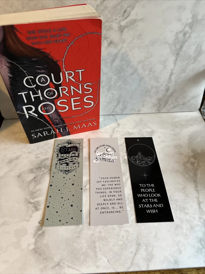 LYRIC & LEAF A Court of Thorns and Roses Bookmark Set | Three ACOTAR Bookmarks
