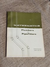 Vtg 1968 Delmar Mathematics Plumbers And Pipefitters Workbook