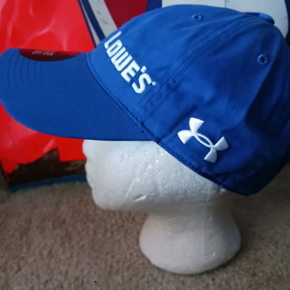 Sombrero emitido por el equipo Hendrick Motorsports Lowe's 48 Jimmie Johnson UA carreras NASCAR Foto 3 de 4