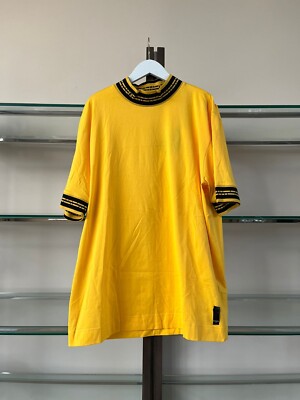 Fendi , Logo Collar Tee, SS in Yellow BNWT XL | eBay
