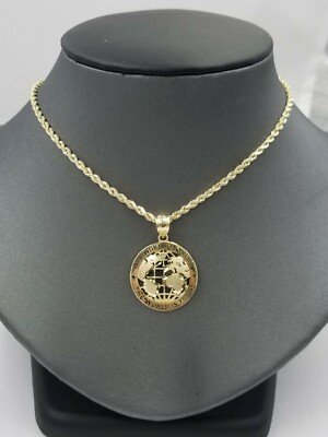10k Solid Yellow Gold 18 Inch 2.5mm Rope Chain Necklace, 3.6 Grams, Not Scrap