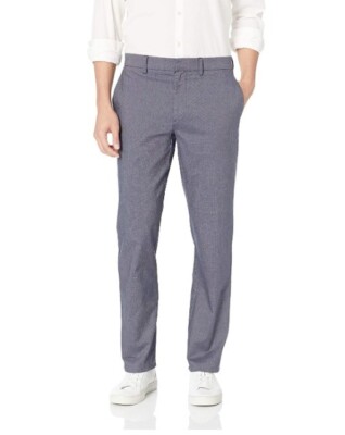 Goodthreads Men's Straight-Fit Modern Stretch Chino Pants, Navy, 38x29