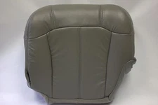 1999 - 02 Silverado Driver Bottom synthetic Leather replacement Seat Cover Gray