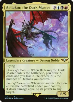 Be'lakor, the Dark Master Universes Beyond: Warhammer 40,000 Foil NM MTG 40K