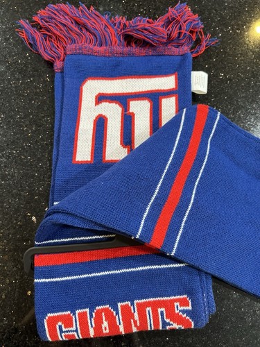 Bufanda con logotipo del equipo de felpa de los New York Giants de 2 caras de la NFL 65 pulgadas logotipo del equipo adulto. - Imagen 5 de 5
