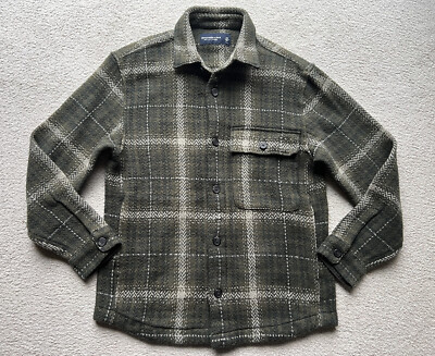 Abercrombie Fitch A&F Mens Heavyweight Flannel Jacket Sweater