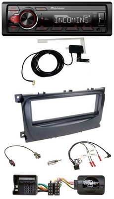 Pioneer USB Lenkrad DAB Bluetooth Autoradio für Ford S-Max Mondeo 07-14 schwarz