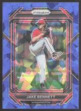 Jake Bennett 2023 Panini Prizm Blue Ice Prizm #51 Washington Nationals
