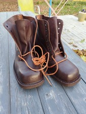 Military Leather Boots M59 Swedish Army 1968 New 42EU
