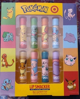 Pokemon x Target Lip Smacker 8pc Lip Balm Set Exclusive Ltd. Edition Ships Asap