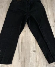 Counterparts Women’s Black Straight Leg Pleated Front Pants 8