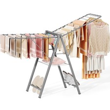 Clothes Drying Rack Foldable, Metal Laundry Drying Rack Collapsible, Portable...