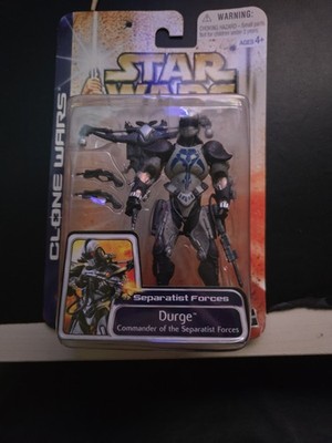 Star Wars Clone Wars Durge Commander of the Separatist Forces Action Figure