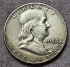 New Listing1954-D  Franklin Half Dollar 90%