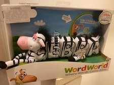 WordWorld Zebra with DVD Plush Magnetic Pull-Apart Letters NEW NIB 2007