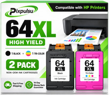 64 XL Ink Cartridge for HP 64XL ENVY 5542 6255 6258 7130 7132 7155 7858 7855