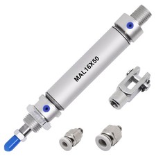 Pneumatic Cylinder 16mm Bore 50mm Stroke Air Cylinder Single Rod Double Actio...