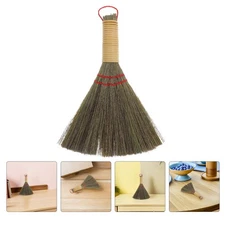 4 Pcs Handmade Broom Straw Desktop Cleaning Handheld Dust Sweeper
