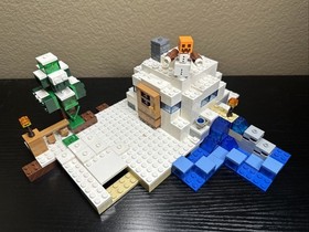 LEGO Minecraft: The Snow Hideout (21120) 100% Complete With Instructions A3
