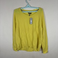 Apt.9 Womens Sweater Sz L Large Long Sleeve 100 Cashmere New With Tags 100