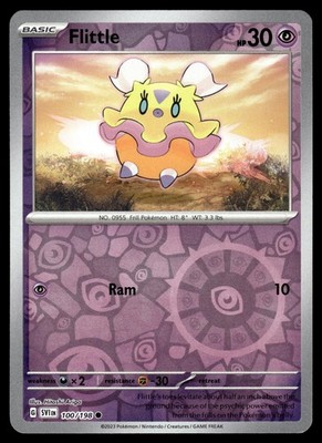Flittle 100/198 Common Scarlet & Violet Pokemon Reverse Holo Near Mint