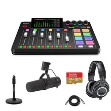 Rode RODECaster Pro II Integrated Audio Production Studio Console Bundle with SM