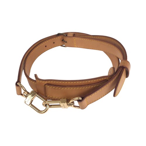 LOUIS VUITTON Shoulder Bag Shoulder strap only Brown Gold Hardware leather