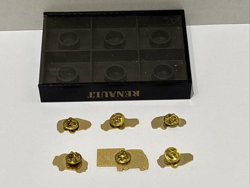 Lot Of 6 Vintage Renault Car Vehicle Pins France Auto Advertising With Case - Picture 10 of 22