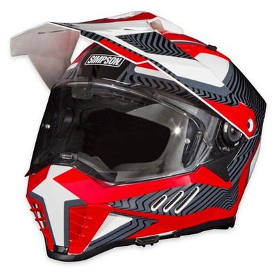 Simpson Xcursion Bandit Full Face Helmet Mojave Red Medium DOT ECE 22.06