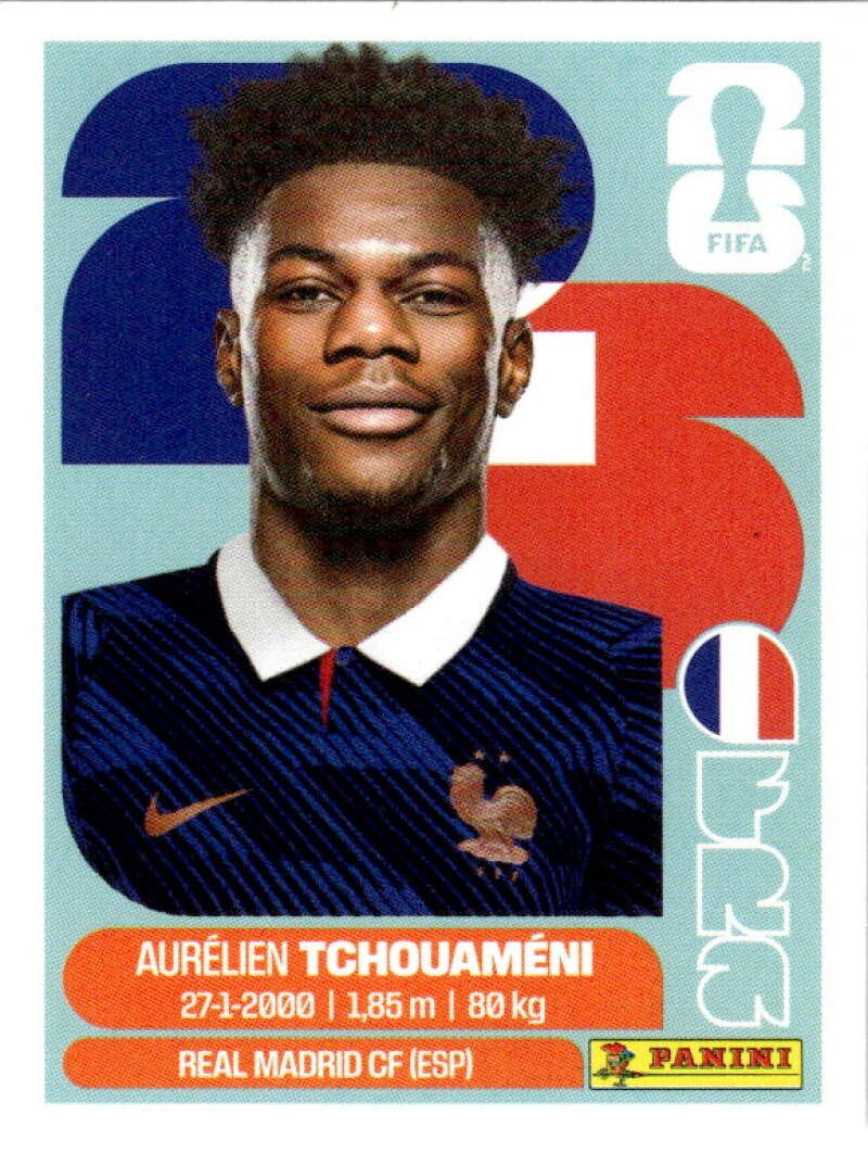 2026 Panini World Cup Stickers #FRA9 Aur?lien Tchouam?ni - France MLS