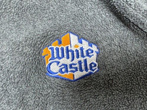 White Castle Fleece Womens Extra Large Gray Full Zip Pockets Ladies - Picture 2 of 12
